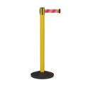 Montour Line Stanchion Belt Barrier Yellow Post 9ft. Magenta/Yel Belt MS630-YW-MYD-90